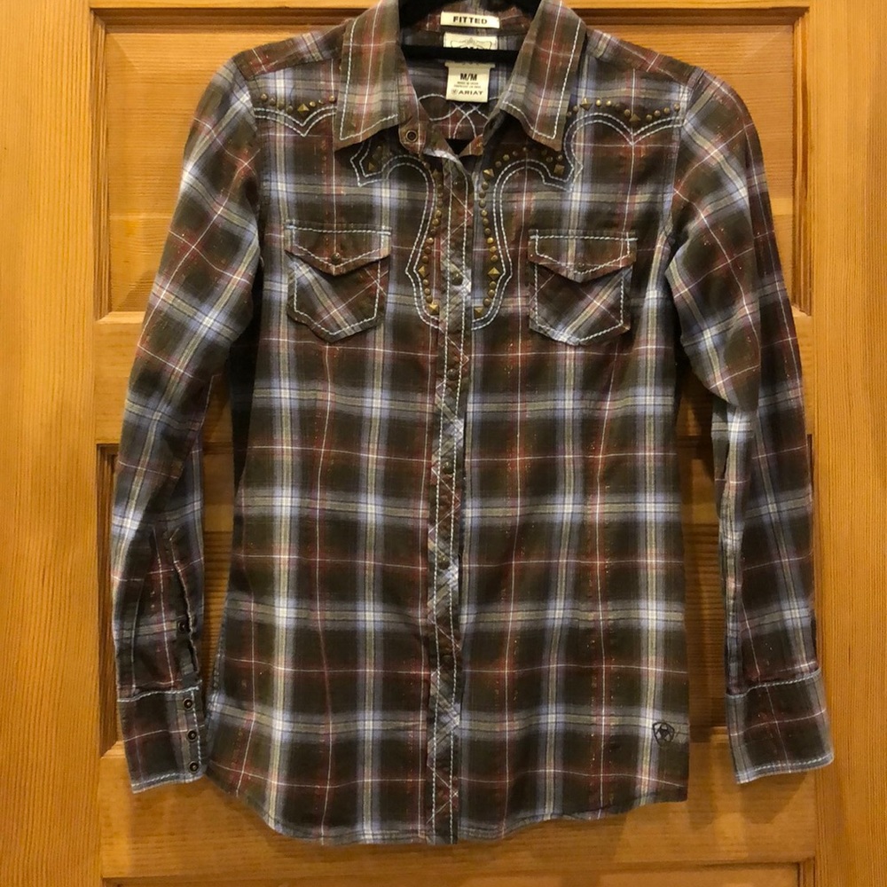 Ariat medium snap front western shirt